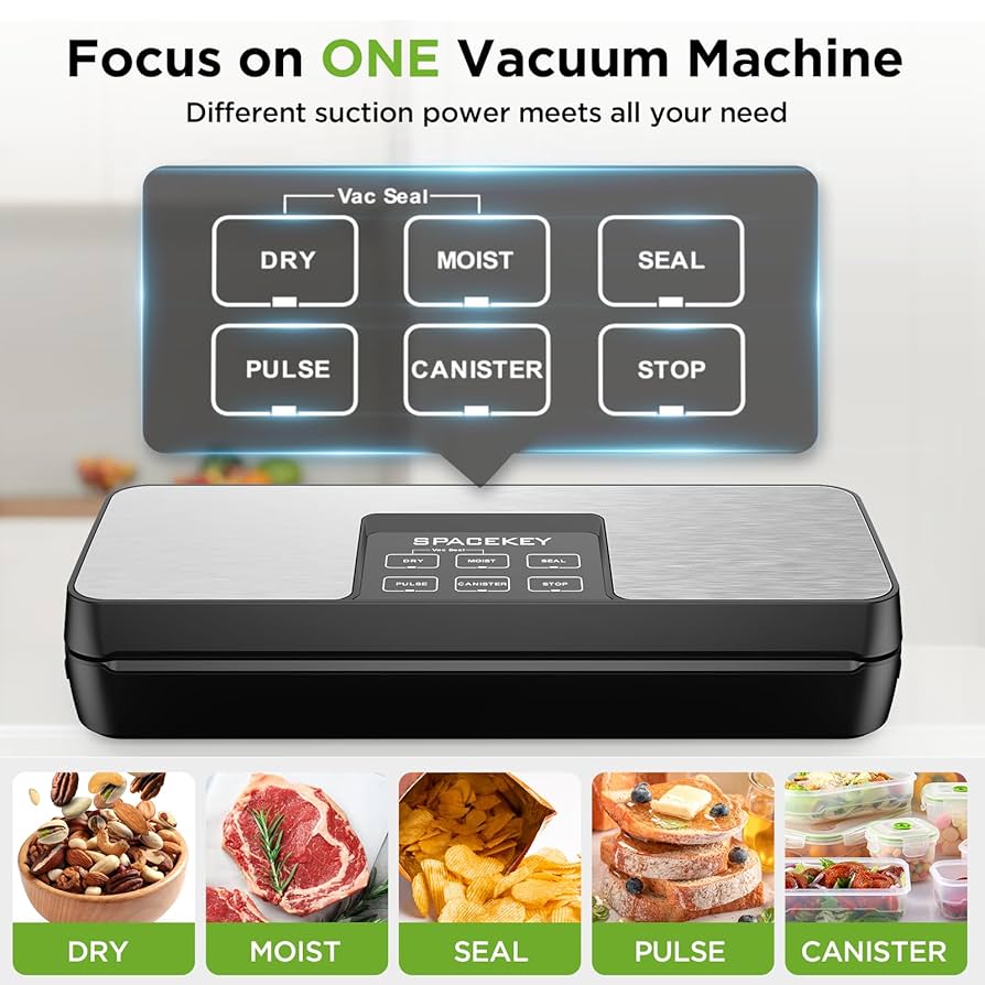 Amazon.com: SPACEKEY Vacuum Sealer Machine, 85Kpa Food